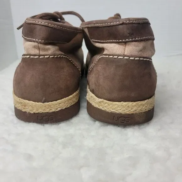 UGG Australia Chukka Vibram Sole Shoes Men’s 11.5 Brown Beige 1002236 - Picture 4 of 9
